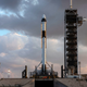 Ready to go: The Falcon 9 and Crew Dragon ready for Saturday’s scheduled launch.